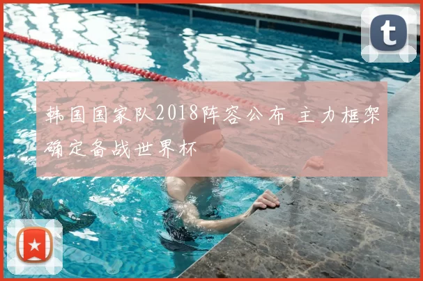 韩国国家队2018阵容公布 主力框架确定备战世界杯